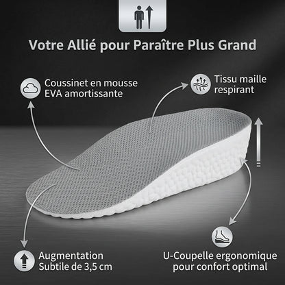 Semelles Élévatrices Invisibles Confortables