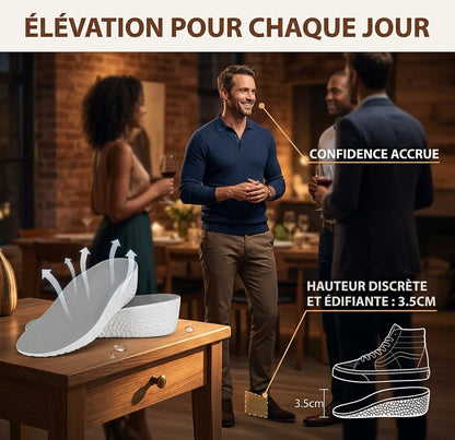 Semelles Élévatrices Invisibles Confortables