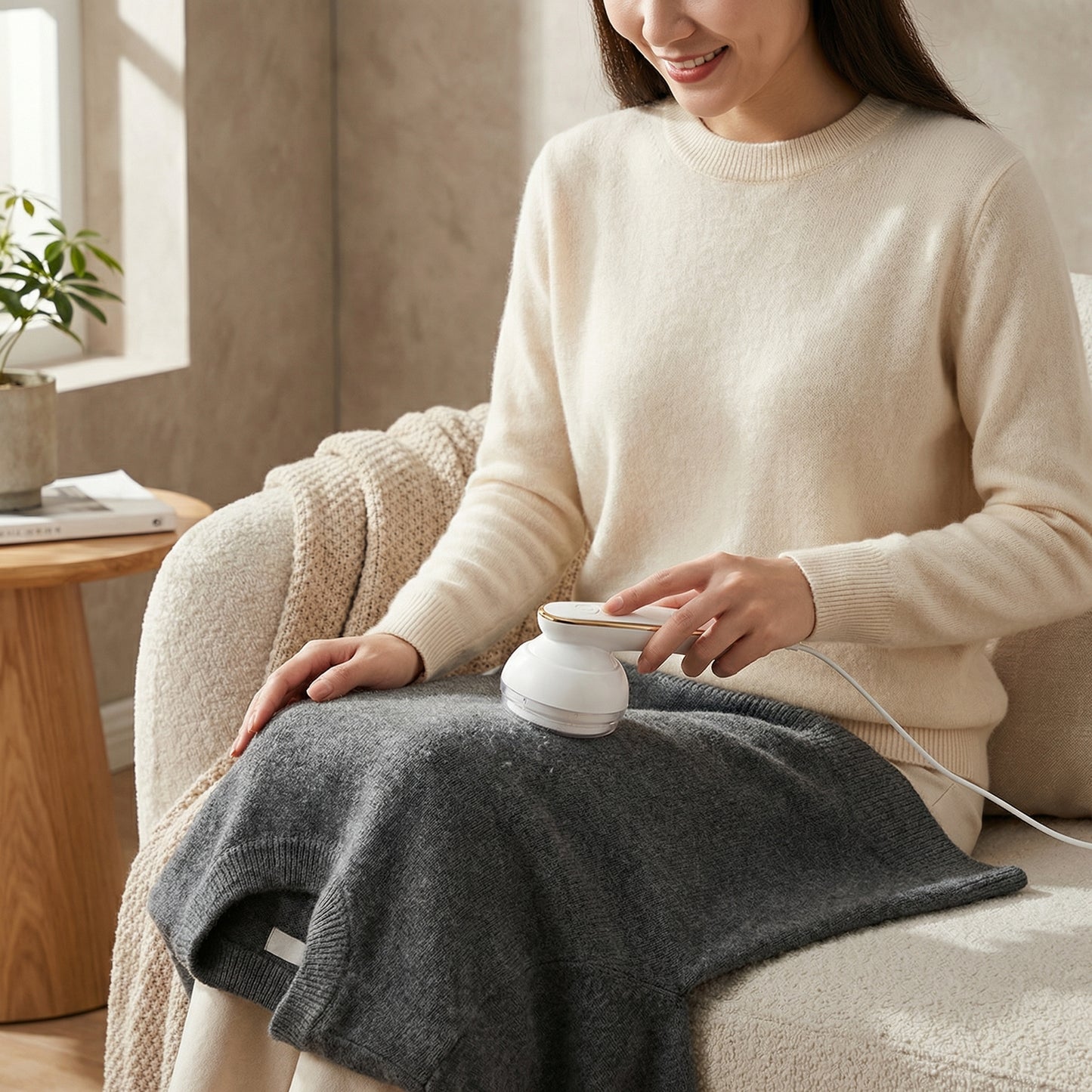 Rasoir Électrique Rechargeable Anti-Peluches pour Vêtements