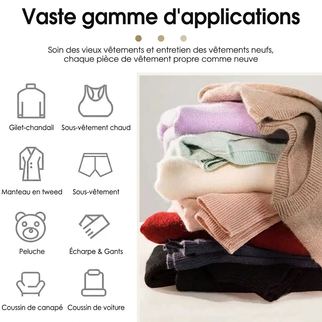 Rasoir Électrique Anti-Peluche Rechargeable